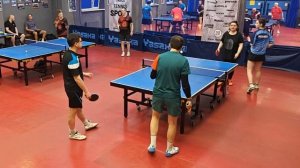 отбор Нельсон/Монаенкова (1195) - Котин/Коровицын (525) 15.03 Парный турнир настольный теннис