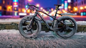 Еду на велосипеде в -17. Зимой на карбоновом фэтбайке