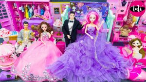 Играем в игрушки из мультика принцесса кукла Барби. Мультфильм для детей. ASMR АСМР
