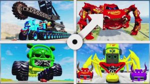 МОЛНИЯ МАККУИН против ГИГАНТСКИХ ПАУКОВ! 🏎️🆚🕷️ Музыкальное испытание: Прыжки по плиткам