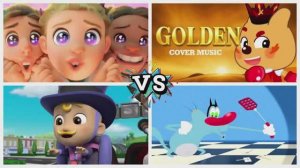 Битва героев в Tiles Hop! 🆚 Шериф Лабрадор, Щенячий патруль, Огги и Кукарачи 🎶 Музыкальный баттл