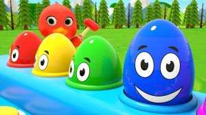 Десять в кровати - Пять маленьких утят - Угадай, кто внутри - Яйца-сюрпризы - Детские песенки