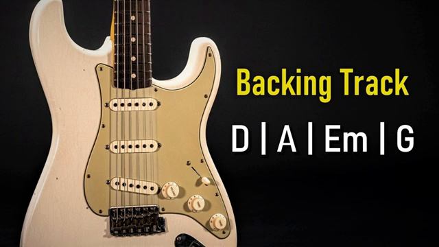 Rock Pop Backing Track D Major  D A Em G  80 BPM  Guitar Backing Track