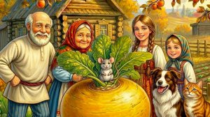 РЕПКА 🌱 Русская народная сказка | Поучительный мультфильм для детей про дружбу и помощь