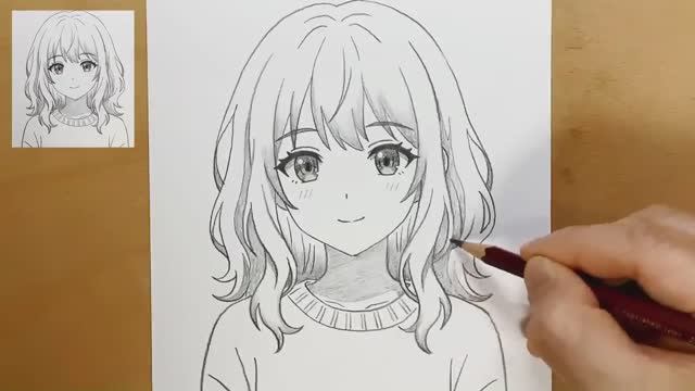 Простой урок рисования аниме-девушки: как рисовать для начинающих