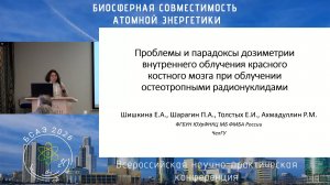 Дозиметрия внутреннего облучения красного костного мозга при облучении остеотропными радионуклидами