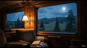 🚂 Ночной поезд в дождь: Кинематографичный звук колес для сна и учебы (5 ЧАСОВ)