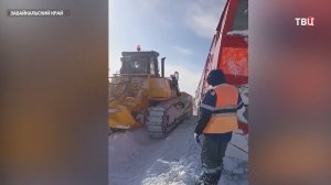 Водители оказались в снежном плену в Забайкалье