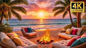 Костёр 4K / Звуки Костра и Моря