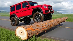 АВТОМОБИЛИ против 100 БРЕВЕН, какая машинка проедет дальше