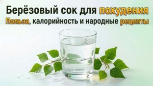 Как берёзовый сок помогает худеть: польза, калорийность и народные рецепты