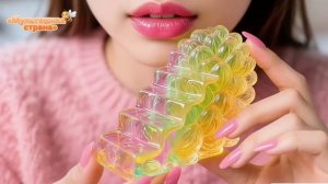 Мультик лестницы из желе. Жуем и залипаем. АСМР.