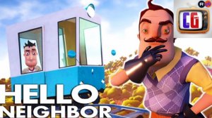 КАТАЮСЬ в ВАГОНЕ по ДОМУ СОСЕДА! Прохождение АКТ 3 Привет Сосед Мультяшный хоррор Hello Neighbor