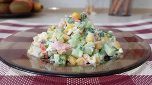 Салат,, ВЕСЕННИЙ ".Вкусный и сочный!.