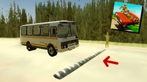 😱 ЛЕЖАЩИЙ ПОЛИЦЕЙСКИЙ vs АВТОБУС | ВАЗ КРАШ ТЕСТ СИМУЛЯТОР 2