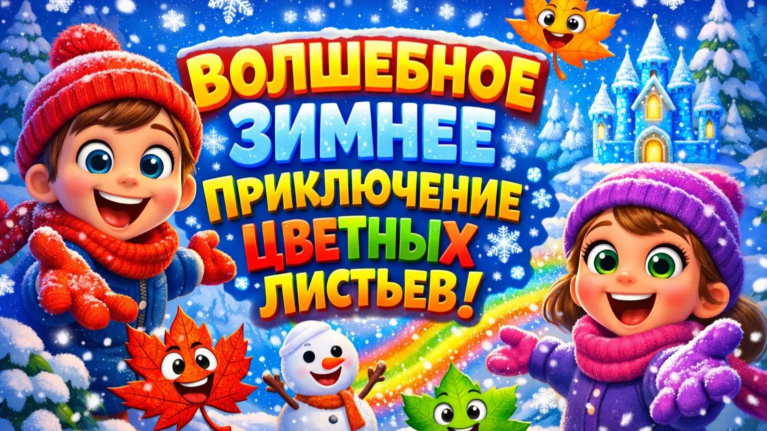 Мультики для детей |  ПРИКЛЮЧЕНИЕ ЦВЕТНЫХ ЛИСТЬЕВ ПО ЗИМЕ