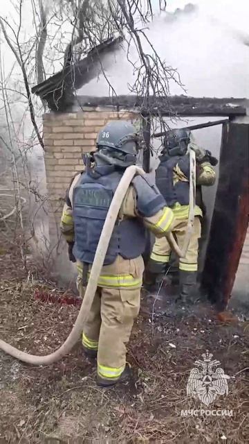 Горловские огнеборцы ликвидировали пожар в частном секторе
