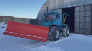 Бульдозерный отвал на Т150, ХТЗ-150К, БТЗ -150К, ОРТЗ в работе