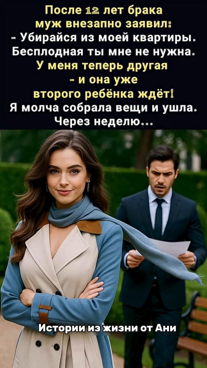 После 12 лет брака муж внезапно заявил