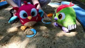 Хоп-Хоп и Тук-Тук на детской площадке: Качели, горка и песочное пирожное!