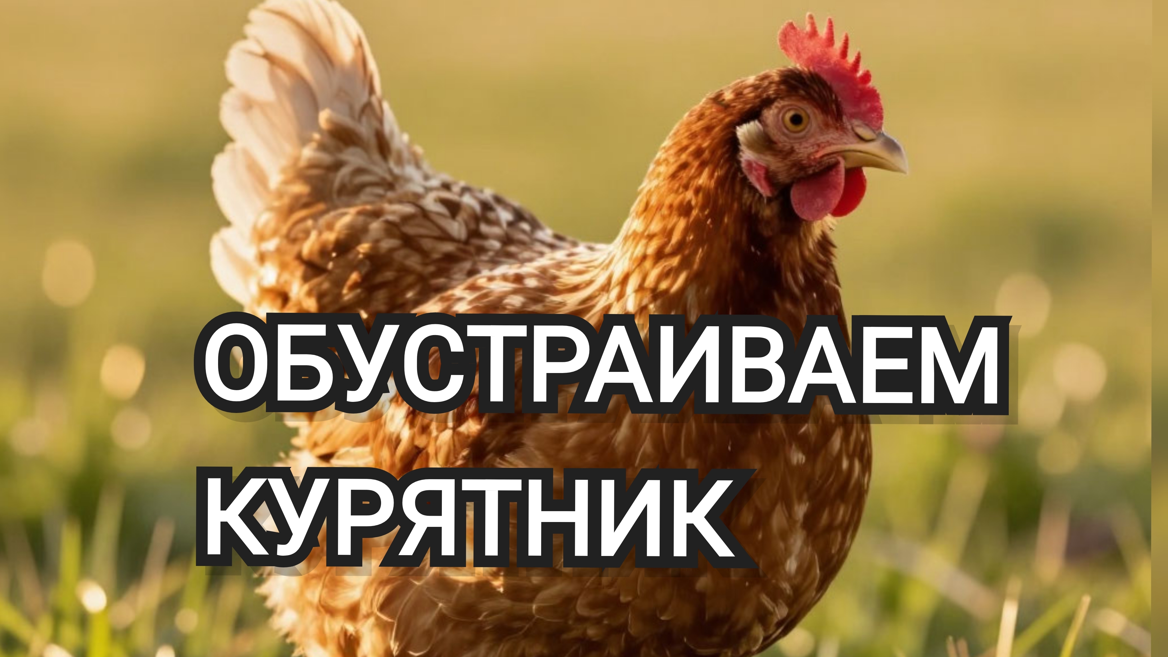 ОБУСТРОЙСТВО КУРЯТНИКА. ПРОВЕЛИ ЭЛЕКТРИКУ