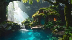 Новый дом - Нежная музыка для сна с звуками водопада, фоновая музыка