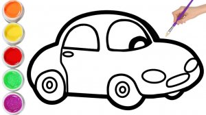 Как нарисовать МАШИНКУ поэтапно для детей/Уроки рисования