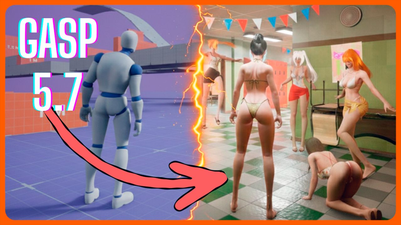 Как добавить персонажа | GASP 5.7  #ue5 #indiegame #gamedev