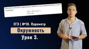 Параметр с нуля. Урок 3. Окружность. Касание с линейной функцией.