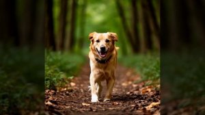 собака бежит