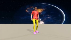 Лунная походка танец 3Д анимация