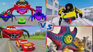 МАШИНЫ-МОНСТРЫ против ГИГАНТСКИХ СУЩЕСТВ 🏎️ КТО ПОБЕДИТ ГИГАНТА? 🔥 Мультик