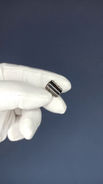 Наконечник черный никель со стразами, Артикул 00231