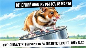 Вечерний анализ рынка 18 марта. НЕфть летит вверх! Металлы и индексы падают! Юань-рубль выше 12,12!