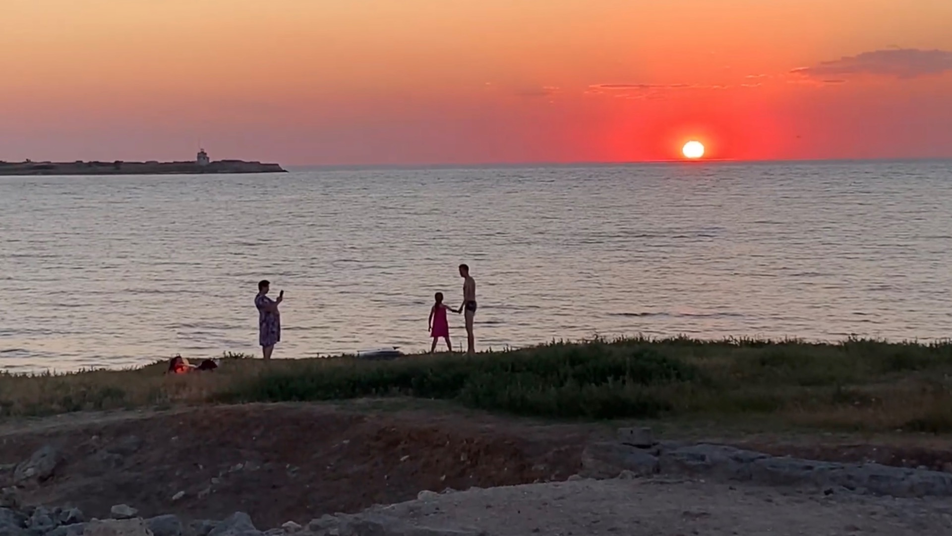 Закат в пос.Черноморское Западный Крым Тарханкут лето 24