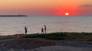 Закат в пос.Черноморское Западный Крым Тарханкут лето 24