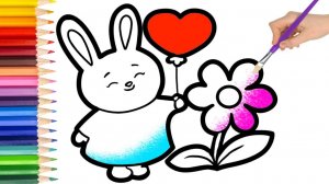 Мультик для детей- Рисование ЗАЙЧИКА для детей/Как нарисовать для детей ЗАЙЧИКА