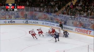 КХЛ. Металлург_Автомобилимт 16032026. Исхаков в бешенстве швыряет клюшку в борт
