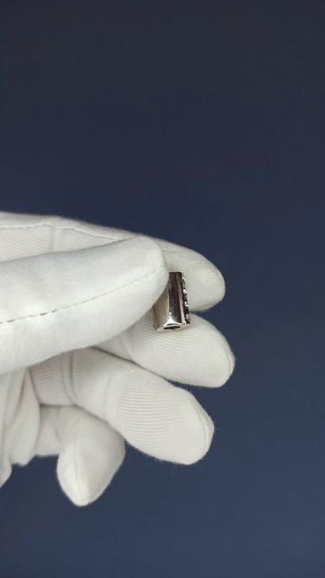 Наконечник никель со стразами, Артикул 02138