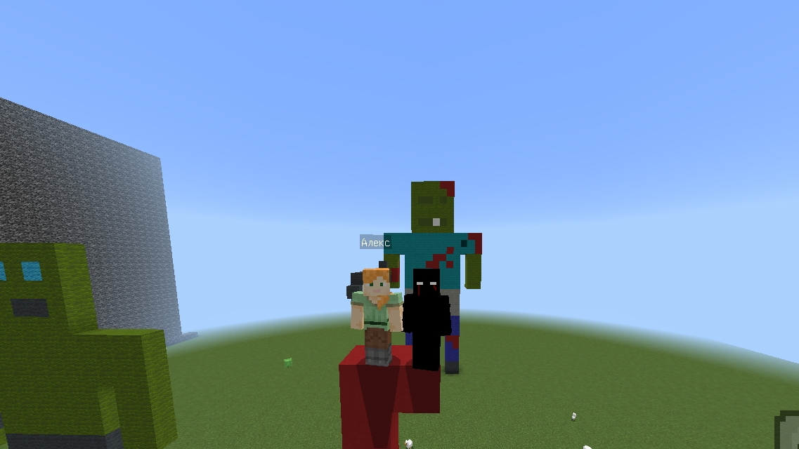 строим Зомби за 10 секунд за 1 минуту и за 10