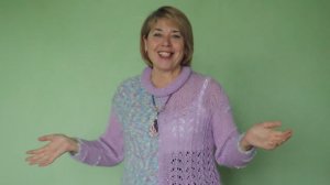 Джемпер «Сиреневый туман» готов! Вязание спицами: разбор пряжи, узора и нюансов работы