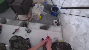 мартовская рыбалка в мой день рождения!!наловил рыбки -кайфанул!