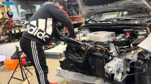 JunkYard. Nissan Leaf за копейки, продолжение ремонта.