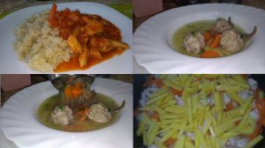 Разгрузочный Суп С фрикадельками, Всего 37 ккал! Ячневая Каша С Курицей И Овощами  в Соусе