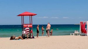 Пляж в пос.Черноморское Западный Крым лето 24