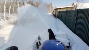 Сравнение шнекоротора и шнекоотбрасывателя. Русич 504.