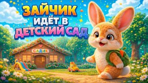 Зайчик идёт в Детский Сад - Мульт Сказка про зайчика, который очень боялся идти в детский сад