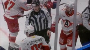 КХЛ. Металлург_Автомобилист 16032026. Финальная драка после свистка