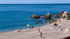 На пляж в Батилиман Ласпинская бухта Крым лето 24