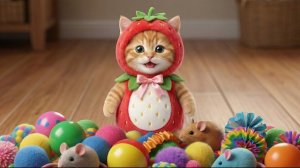 Секрет счастья от мамы Кэт! ✨🐱 Сюрприз на праздничном торте